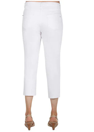 Womens white capri jeans cheap