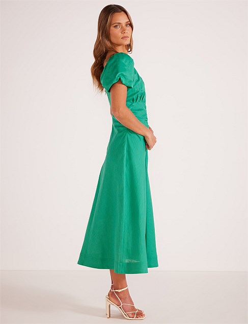 NALANI RUCHED MIDI DRESS