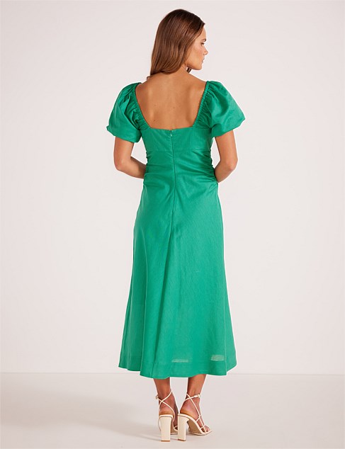 NALANI RUCHED MIDI DRESS