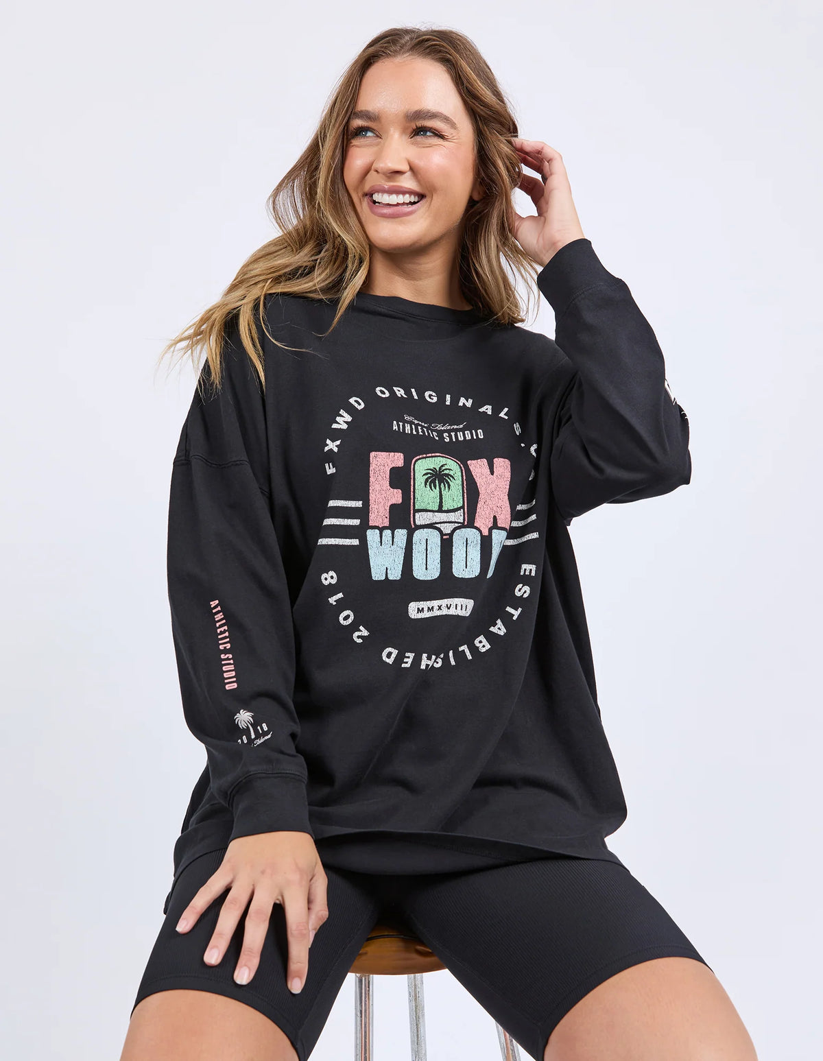 VIBES L/S TEE WASHED BLACK 10