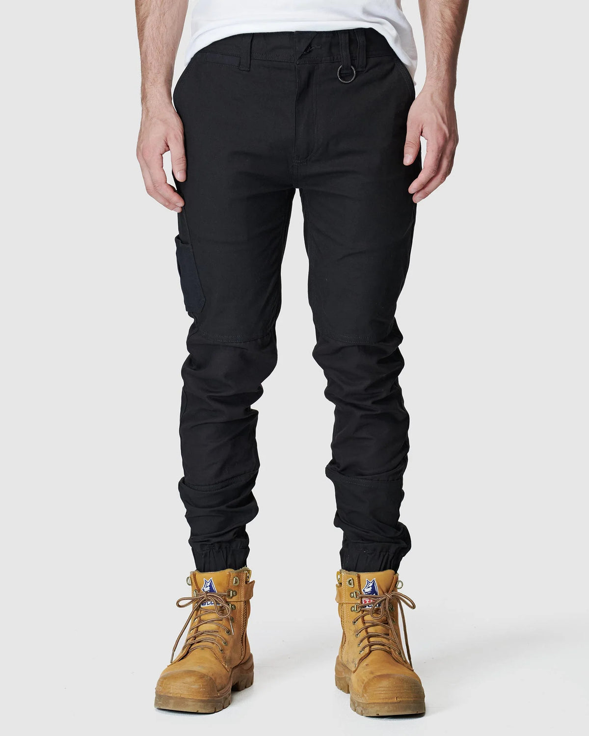 MENS CUFFED ELASTIC PANTS