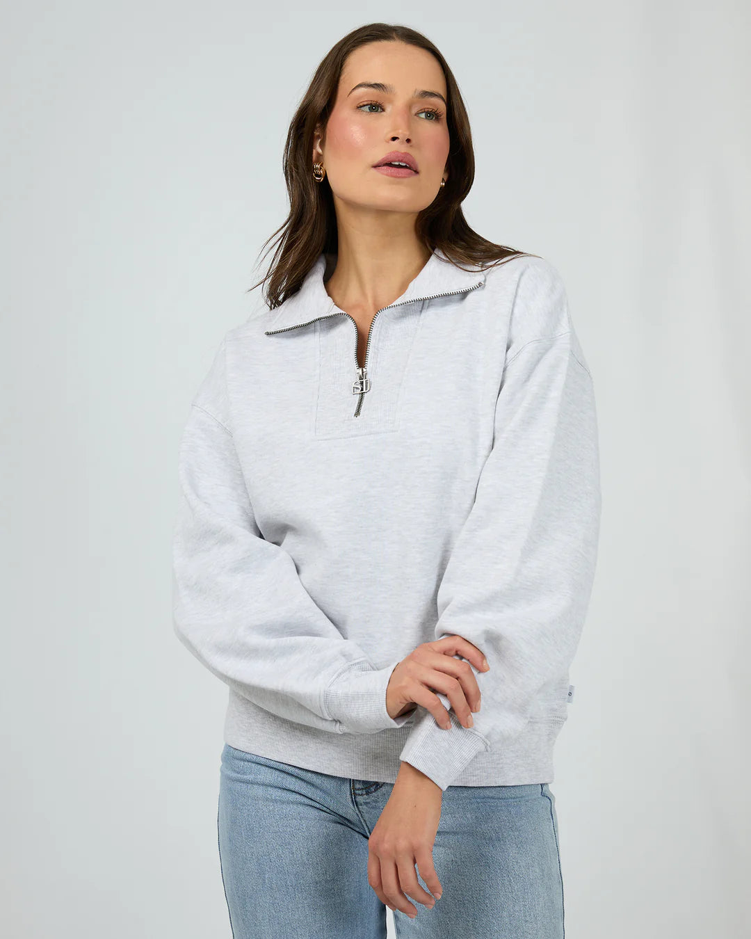 SILENT LUXE 1/4 ZIP CREW
