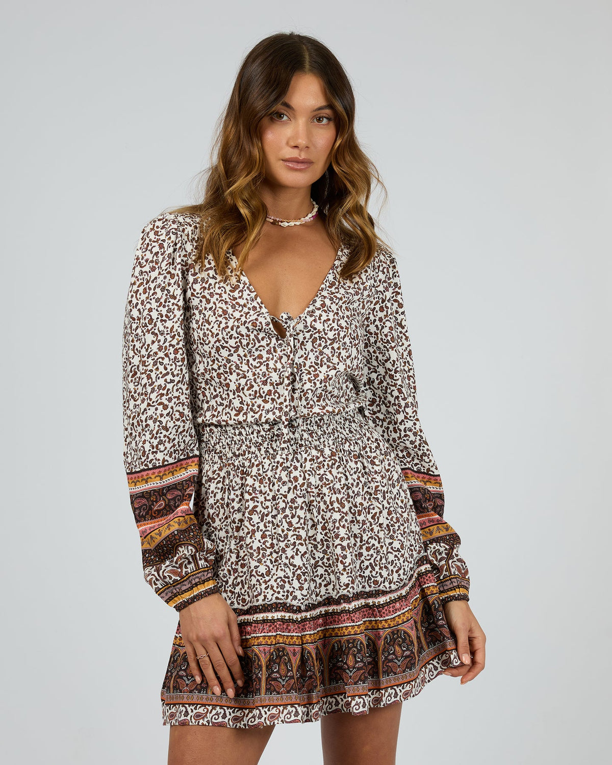 HONEY FLORAL SHIRT DRESS