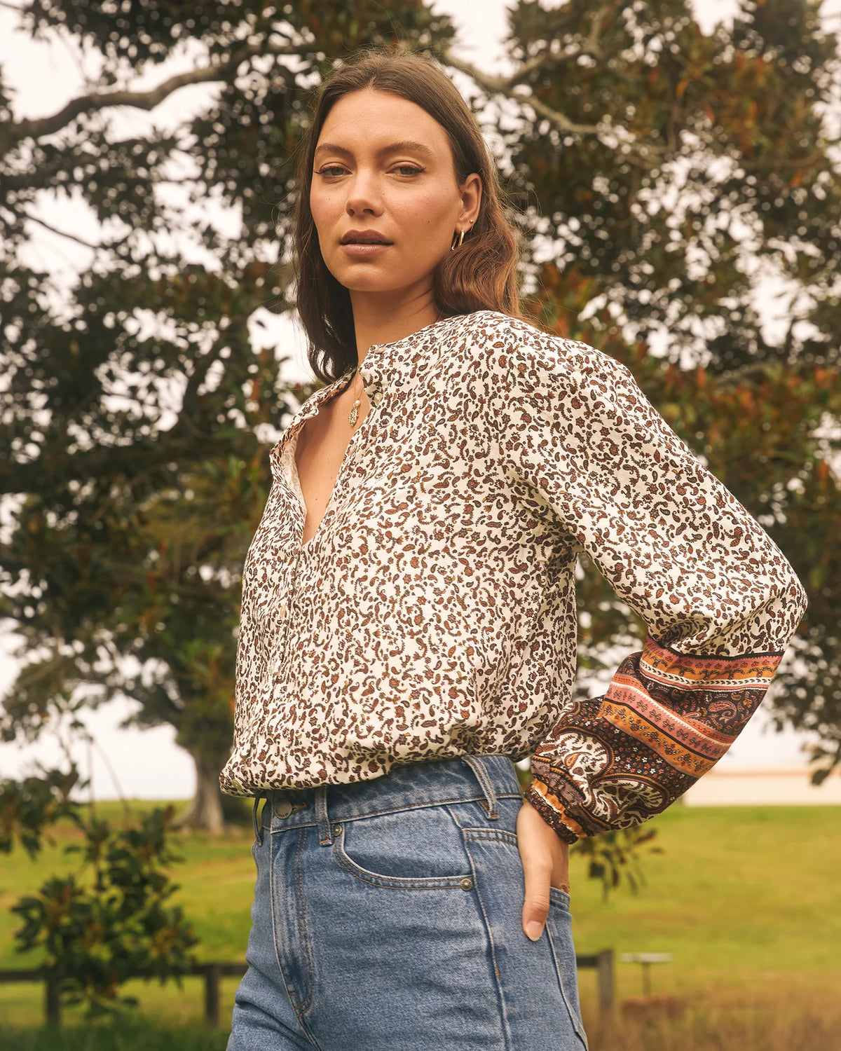 HONEY FLORAL SHIRT