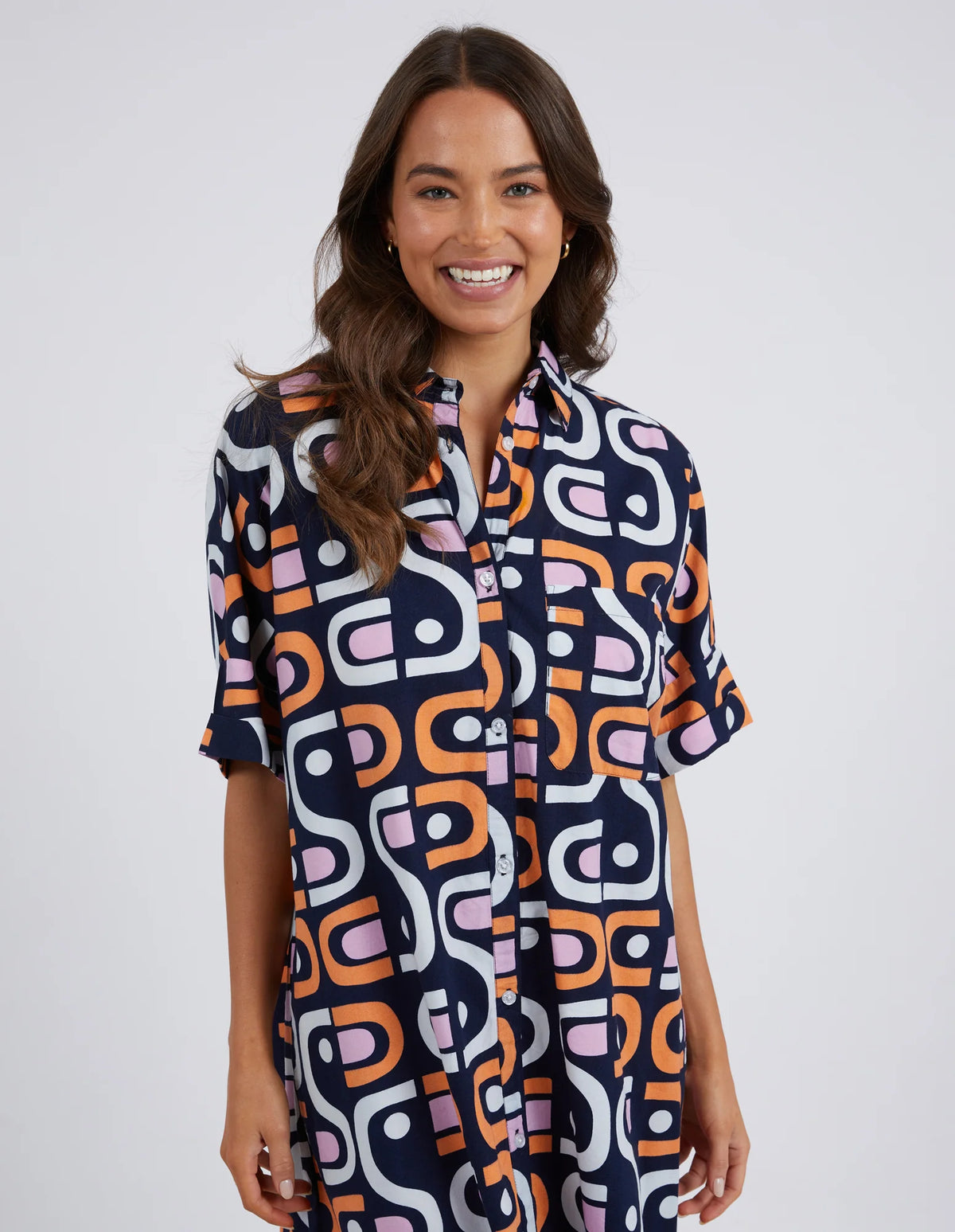 KIRBY GEO SHIRT DRESS