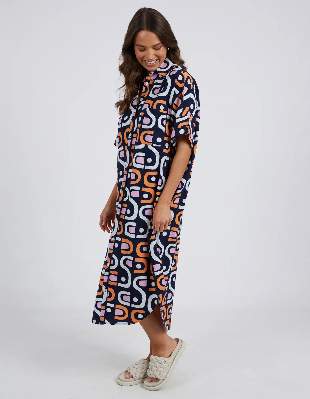KIRBY GEO SHIRT DRESS
