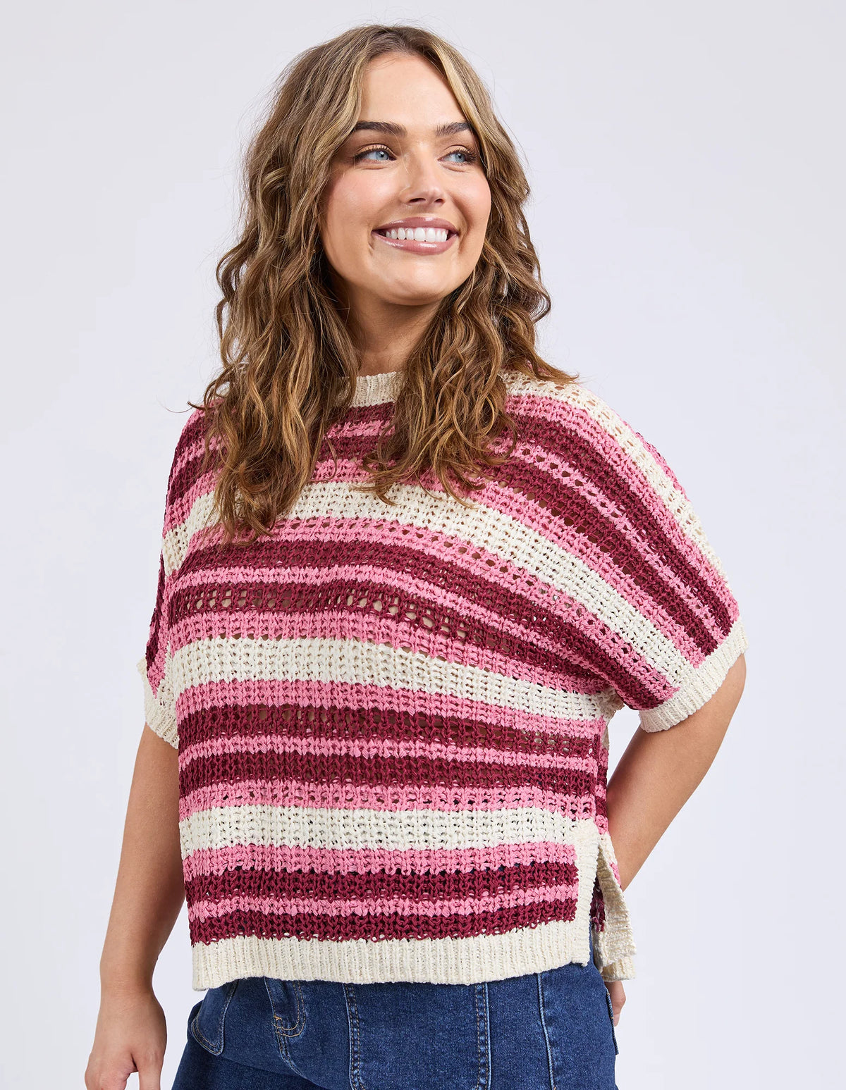 STRIPED KNIT TOP