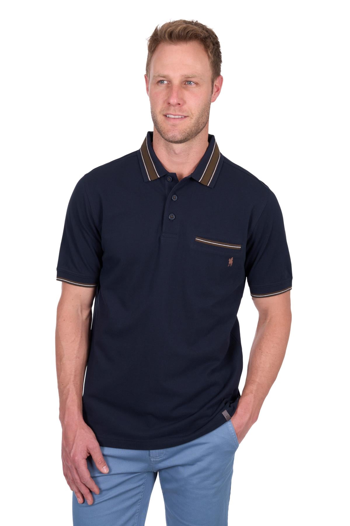 MENS BEN TAILORED 1PKT SS POLO