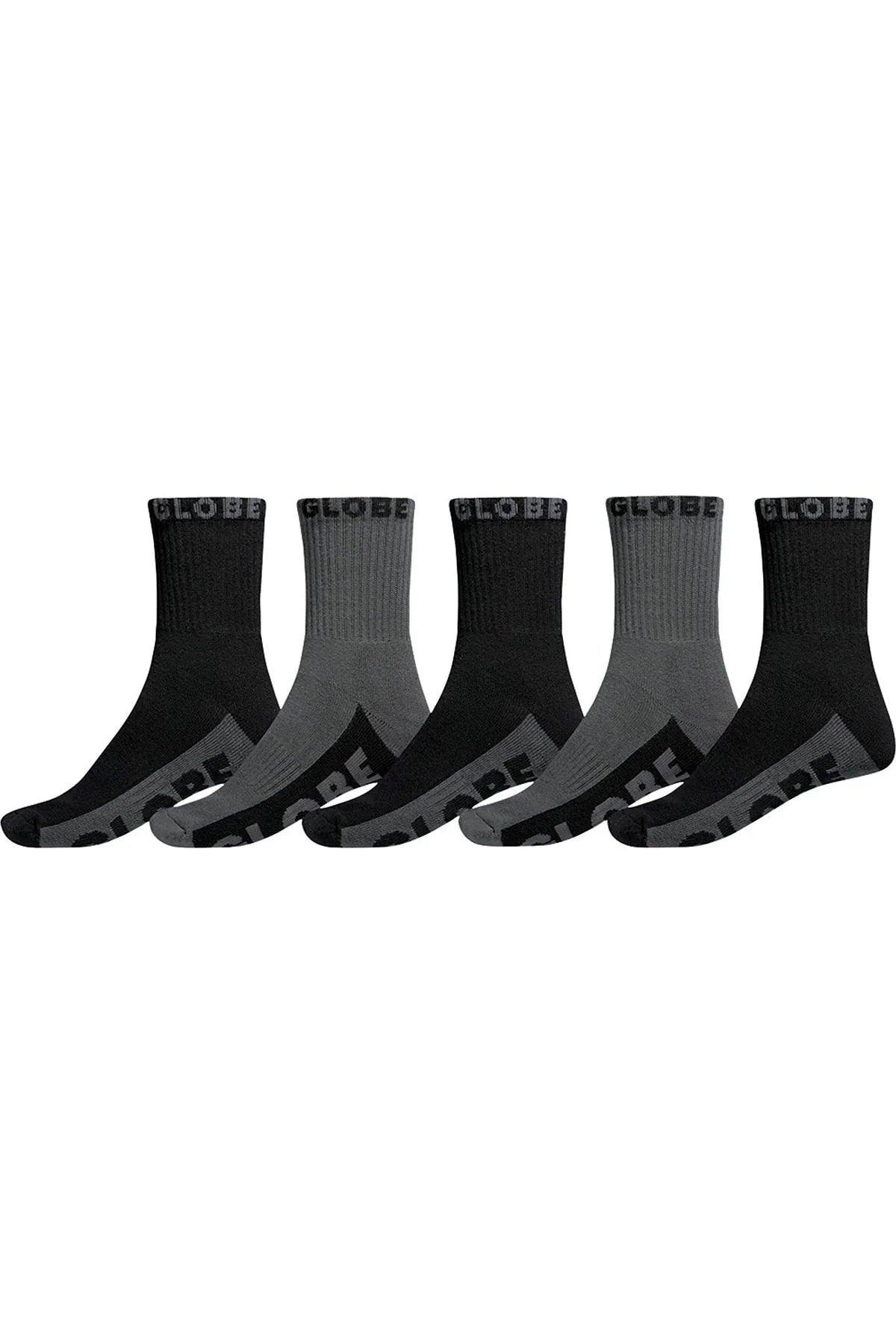 GLOBE B/G CREW SOCK 5PACK