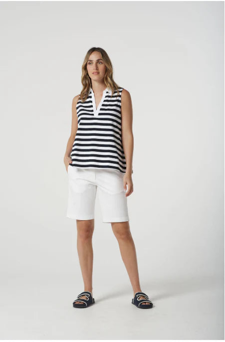 SVLESS STRIPE POLO