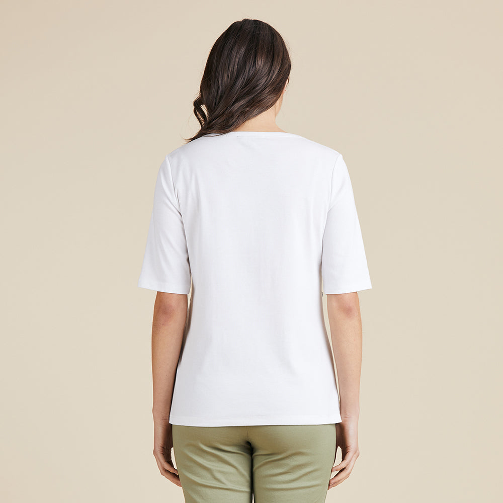 APPLIQUE STRIPE TEE