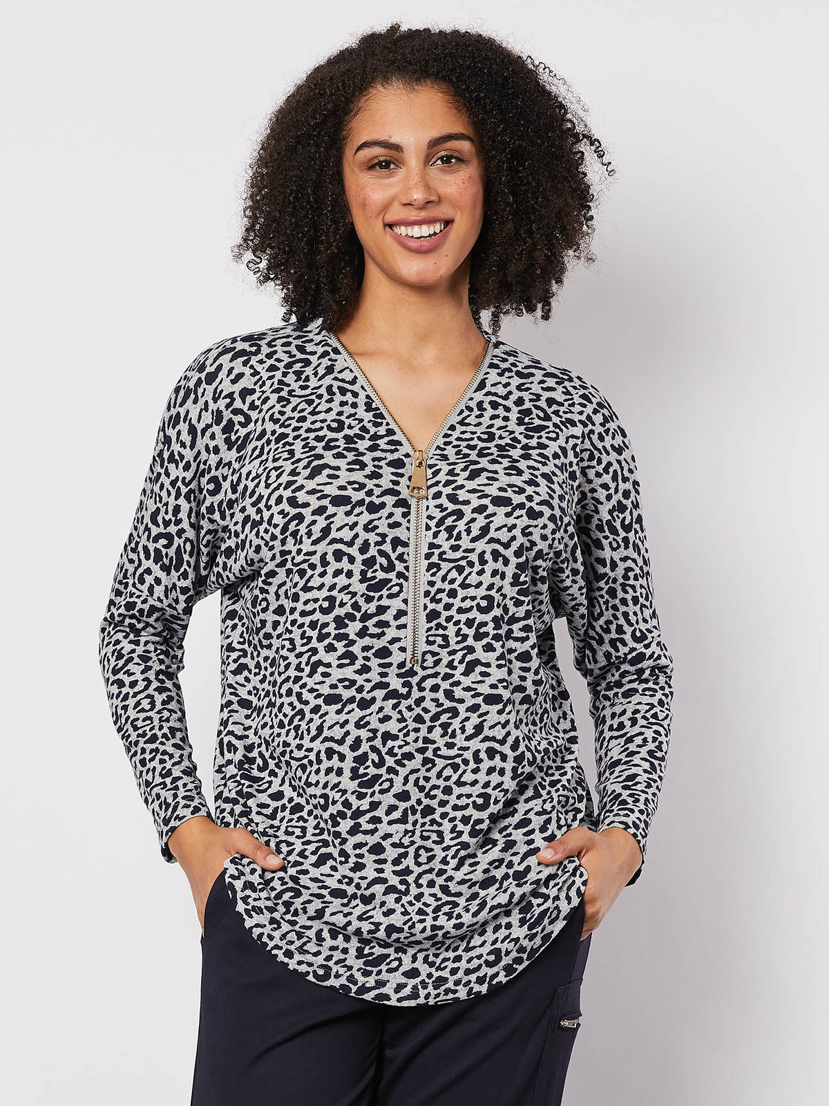 ANIMAL ZIP TOP