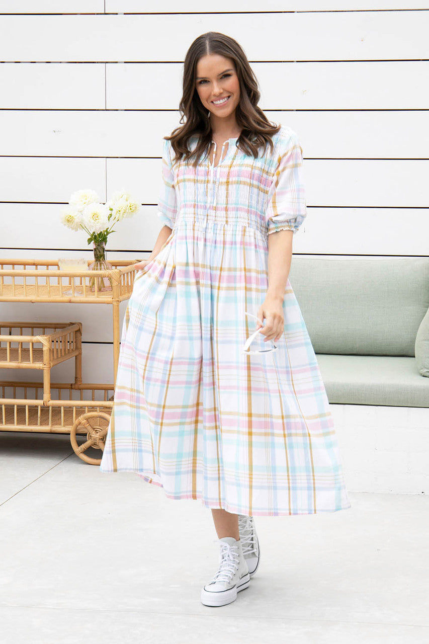 GRETA CHECK DRESS