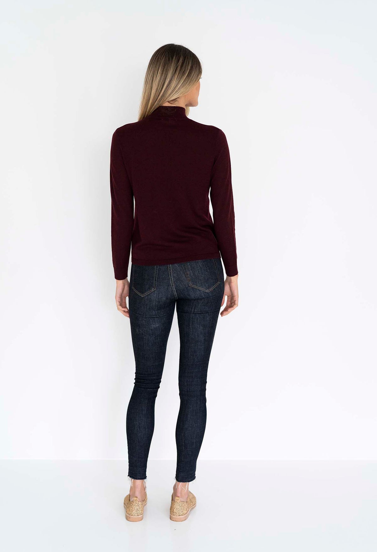 RUBY HI NECK BASIC PLUM