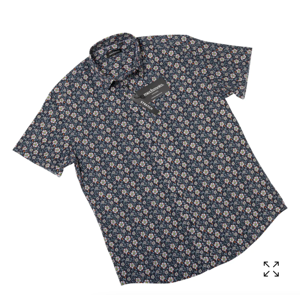 STRETCH MINI FLORAL S/S SHIRT