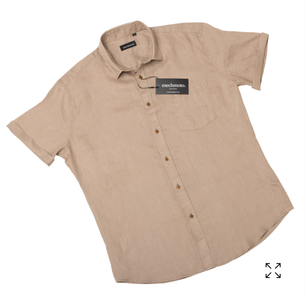 LINEN S/S BUTTON DOWN COLLAR