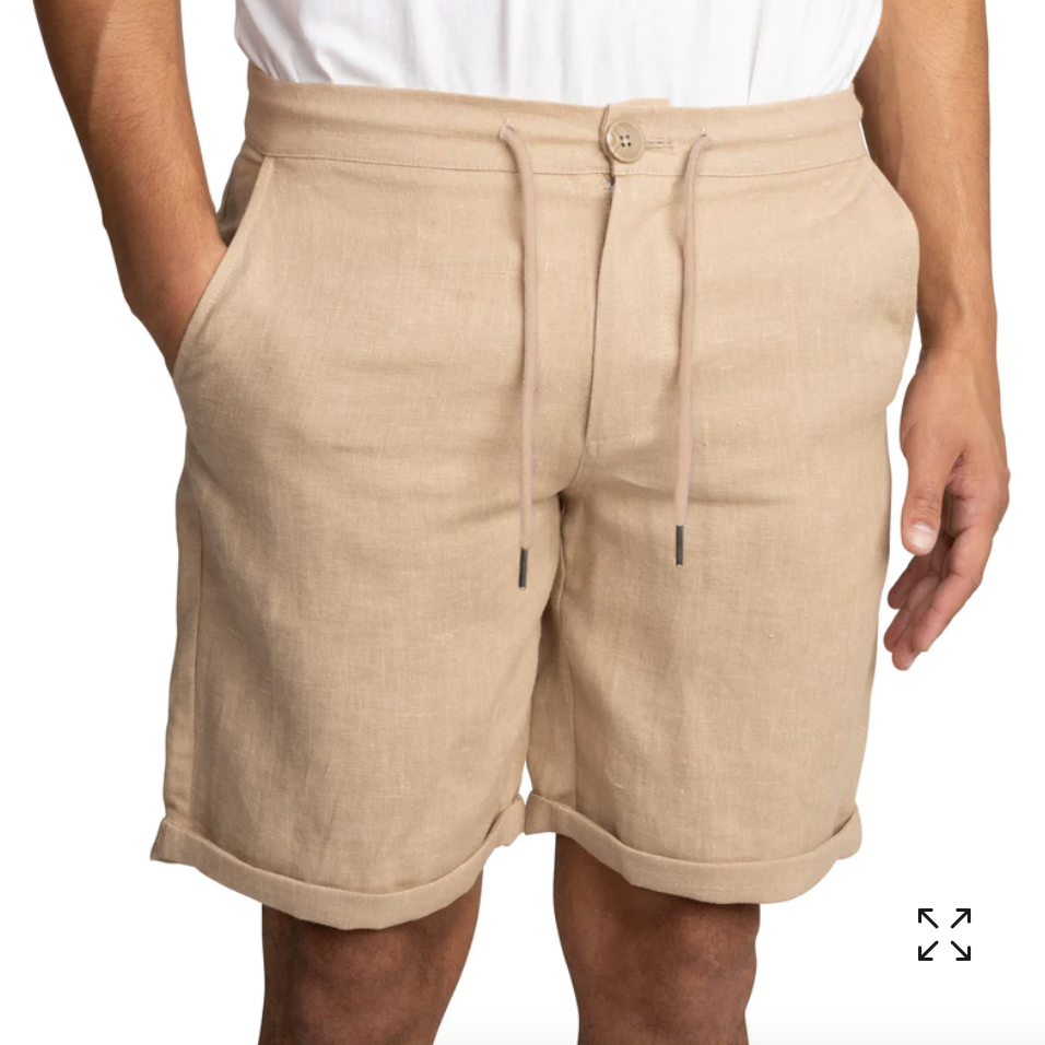 LINEN SIDE POCKET SHORT
