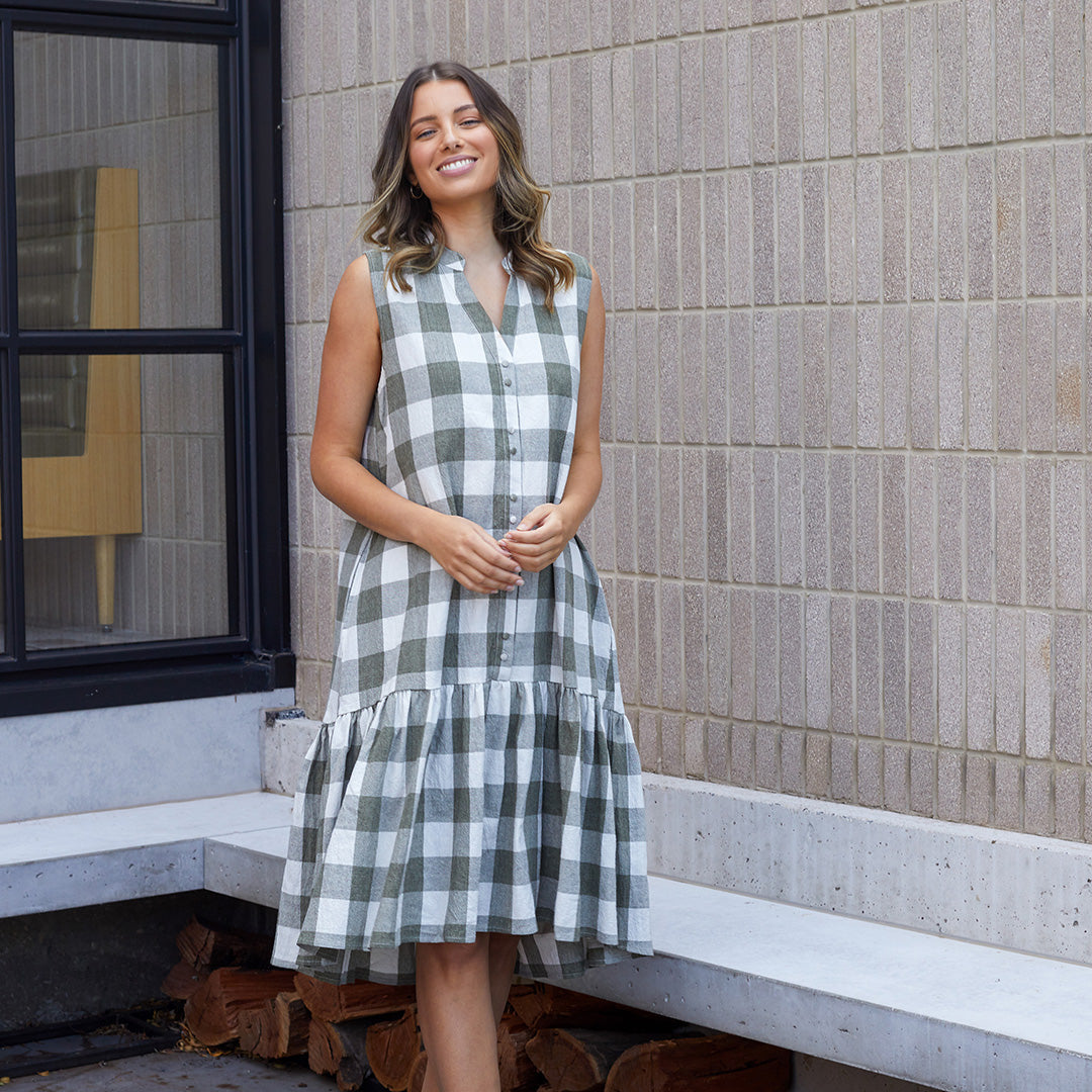 YARRA CHECK DRESS