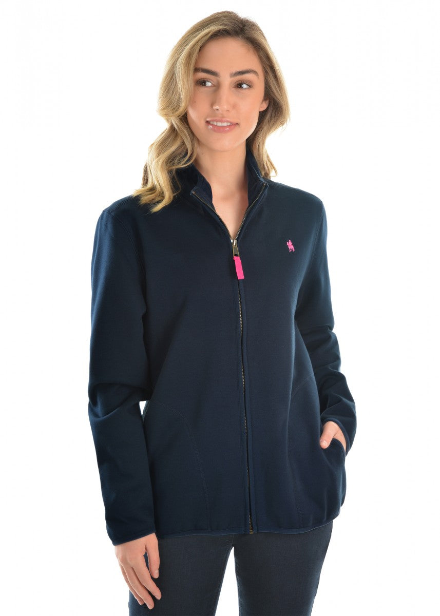 WOMENS ZIP THROUGH FLEECE JACKET