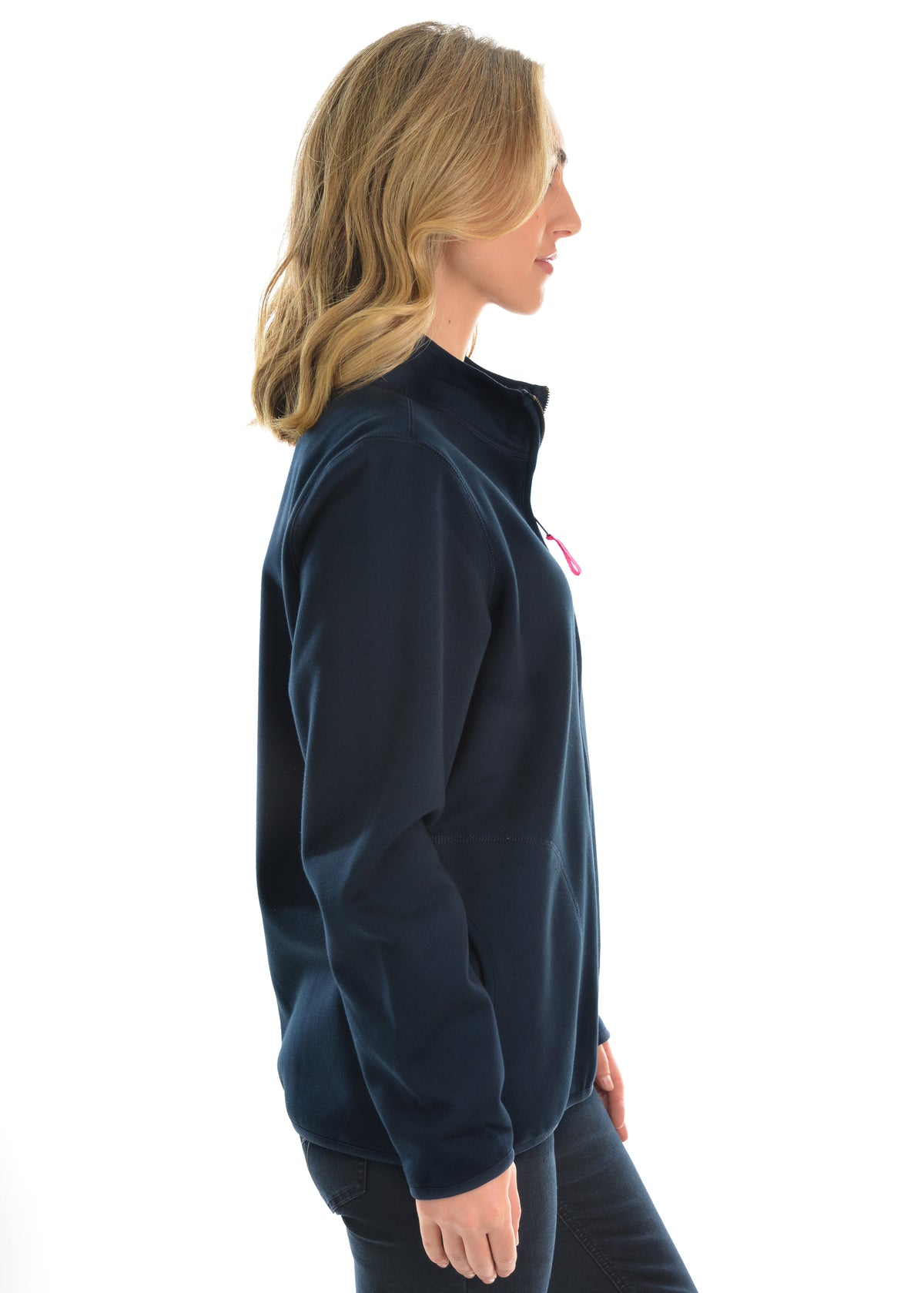 WOMENS ZIP THROUGH FLEECE JACKET